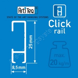 Artiteq hoekverbinder click rail