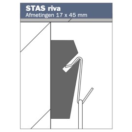 STAS Riva Sidelægte i træ 200 cm Vægskinne