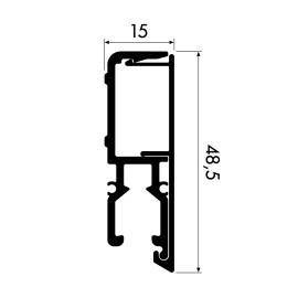 Newly rail R70 Museum Rail in wit overschilderbaar – 70kg