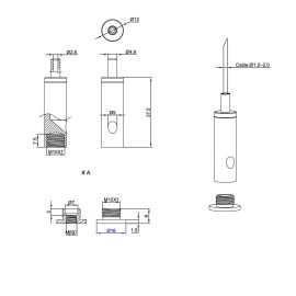 Cumbrera de techo autofrenante GeckoTeq - 20kg