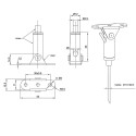 GeckoTeq Hinged Panneau de faîtage autobloquant - 16/24kg