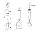GeckoTeq Gancio ad anello autobloccante con clip di sicurezza - 20kg