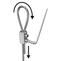 GeckoTeq Double Wire Clamp - 10kg (with 2 Allen screws) - incl. Allen key