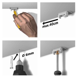 Newly R40 Rail mounting clip – per piece