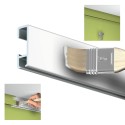 Artiteq Click Rail blanco pintable 150cm - 20kg