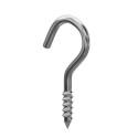 GeckoTeq - Open Screw Hook galvanized - in 3 sizes