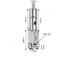 GeckoTeq Morsetto autobloccante per pannelli fino a 25mm - 15kg