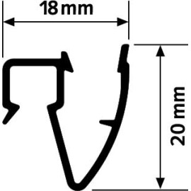 Kit de suspension 6 mètres PLAFOND - Rail qualité Artiteq