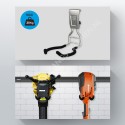 Sistema para colgar herramientas GeckoTeq - Gancho para herramientas eléctricas GSH13