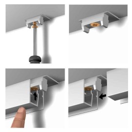 Newly R40 – the wall rail for the ceiling