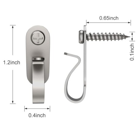 GeckoTeq stainless steel wire hooks for garlands and party lighting