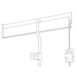 Varilla U-Top de aluminio de 4x4 mm 200 cm - para Newly R30