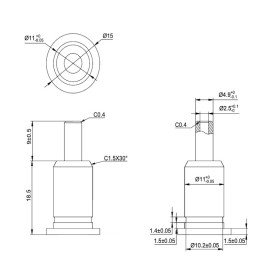 Pinces de suspension à câble autobloquantes GeckoTeq de 1,5 mm – 20 kg