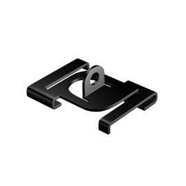 Geckoteq Clip da soffitto in metallo bianco e nero - 7 kg