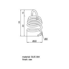 GeckoTeq Spiral corkscrew spring anchor - 5kg