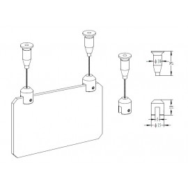 GeckoTeq Ceiling suspension system - 5/20kg