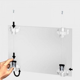 Stas Picture Hanging Systems Stas Self Adhesive Hanger for Mirrors and Hanging Art / Photos on Acrylic, Glass, Dibond, Plexiglass, Aluminium or Other