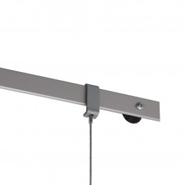 STAS Evoluon 200 cm aluminium Wand Rail met installatie kit