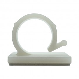 GeckoTeq Self-Adhesive Cable Hooks – Nylon White (per 2)