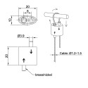 GeckoTeq Zelfremmende Lus Hanger voor 1,5mm draad