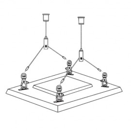 GeckoTeq Zelf remmende plafond nok - 20kg