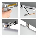 Artiteq Click Rail Set in wit 200cm - 20kg