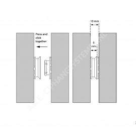 GeckoTeq Click Panel System Plastic - Center Pin