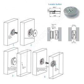 GeckoTeq Click Panel Connector System PVC - Center Locator