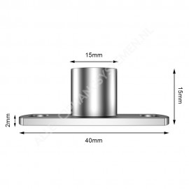 GeckoTeq Deckenhalterung Nickel - 20kg