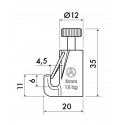 Artiteq Auto-Grip Lock Security Hook - 15kg