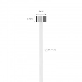 GeckoTeq 2,0mm Perlondraad met 6-kantige disk glijder - 6kg