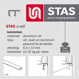 STAS U-rail 200cm