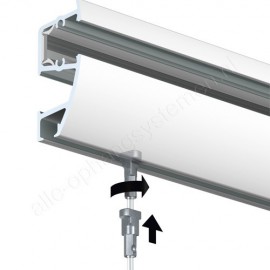 Artiteq combi rail pro light wit 200cm incl ophangmateriaal